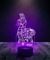 Lampka LED 3D Plexido Fortnite Lama Alpaka