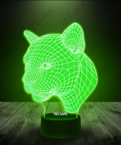 Lampka LED 3D Plexido Pantera Jaguar - 1