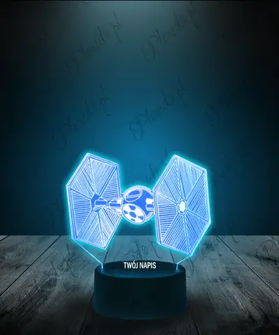 Lampka LED 3D Plexido Myśliwiec Star Wars - 1